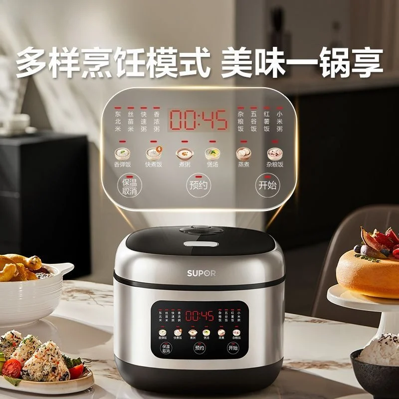 Smart 3L Mini Multifunctional Rice Cooker Non-Stick Pot Programmable Steaming & Cooking Fluffy Rice Cooker for Home