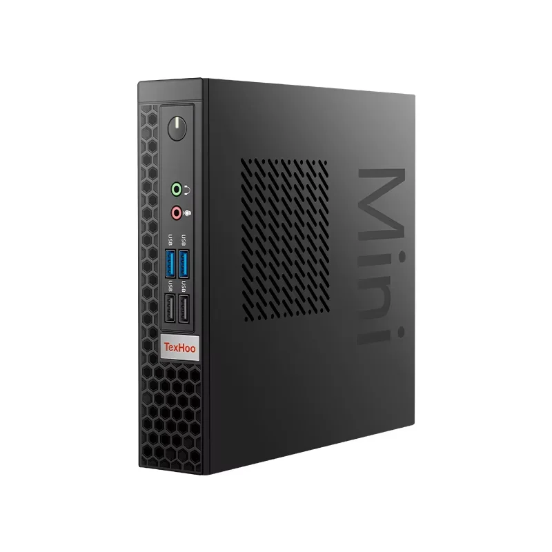 TexHoo Mini PC Intel Core I7 I5 I3 Dual Band WiFi5 BT4.2 RAM 8GB SSD SATA 256G 512GB Desktop 특가 미니pc Gaming Computer 8USB ports