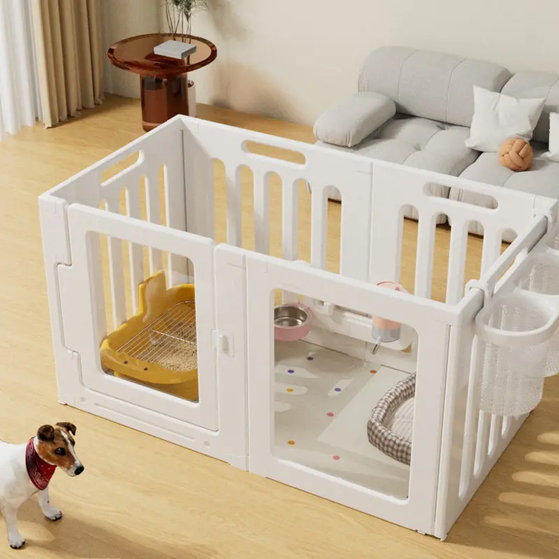 Acrylic Balcony Grating Dog Fence Modular Circle Kennel Outdoor Luxury Playpen Dog Fence Large Modern Parc Pour Chien Home Decor