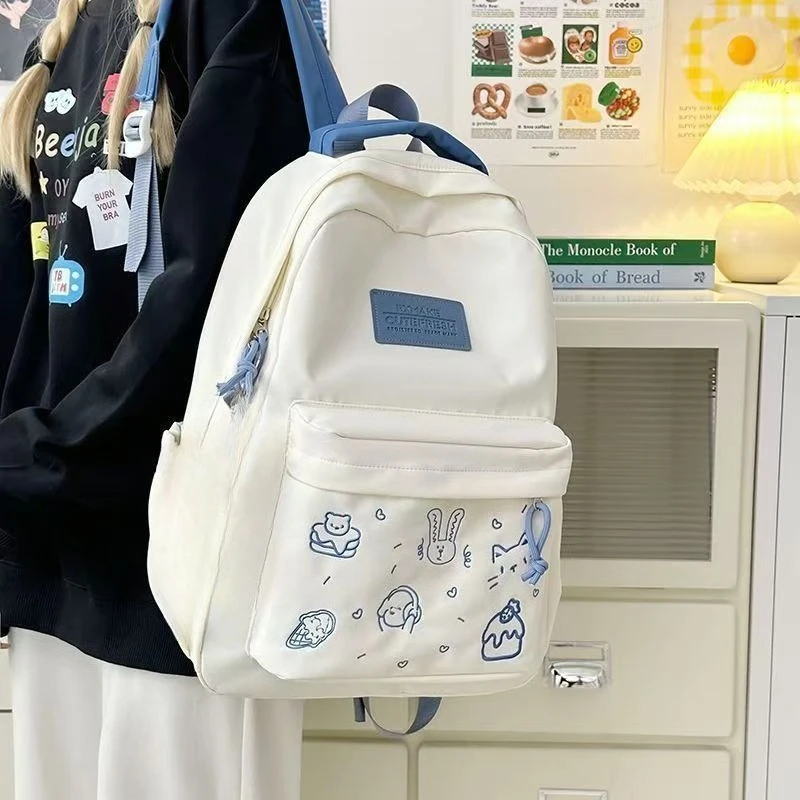 

Рюкзак для колледжа большой емкости, подростковые школьные сумки с несколькими карманами, повседневные молодежные рюкзаки для ноутбуков, легкие школьные сумки