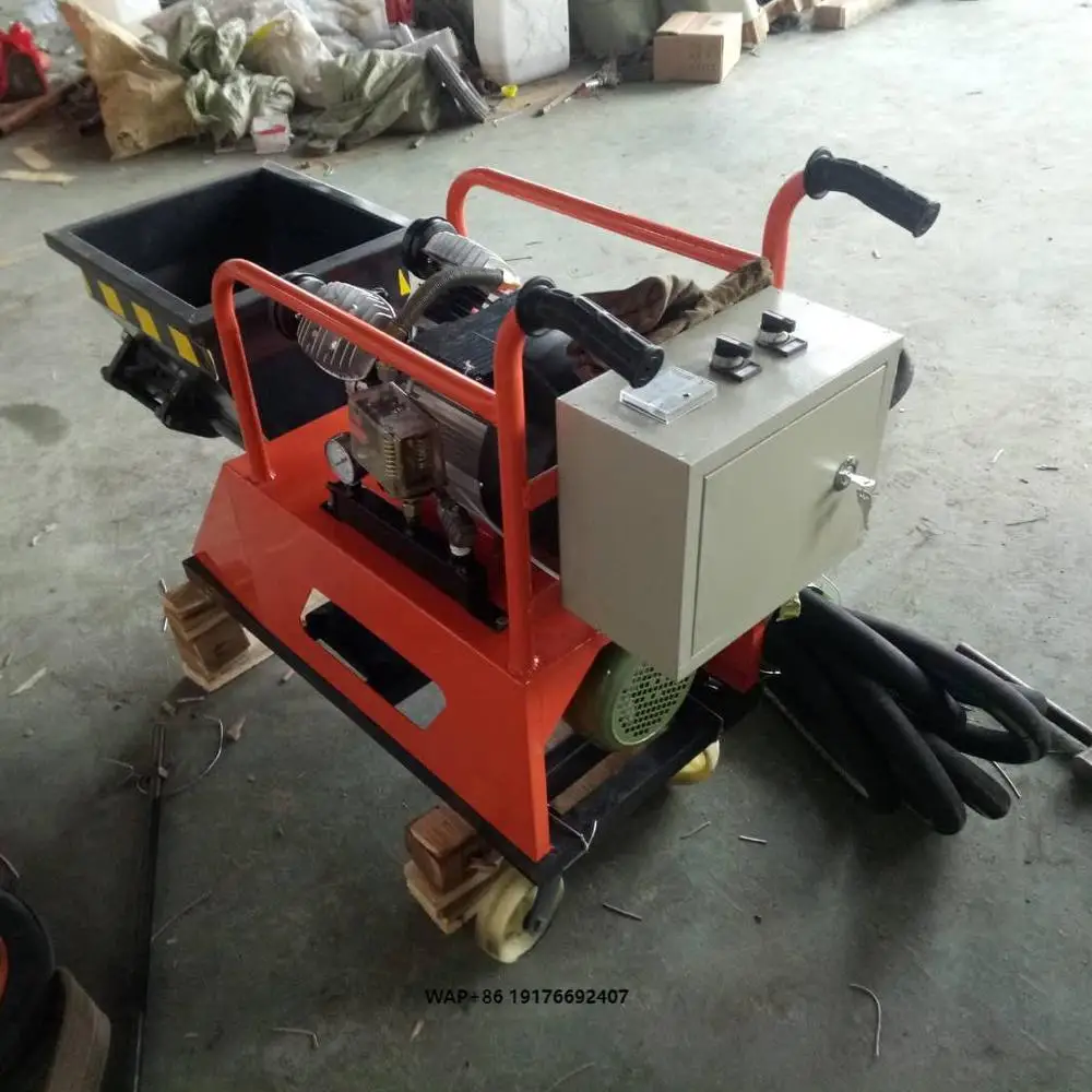 8% Discount Spraying Machine Cement Mortar Mixing Pumping Screeding Grouting Spraying Wall Plastering Rendering Machine