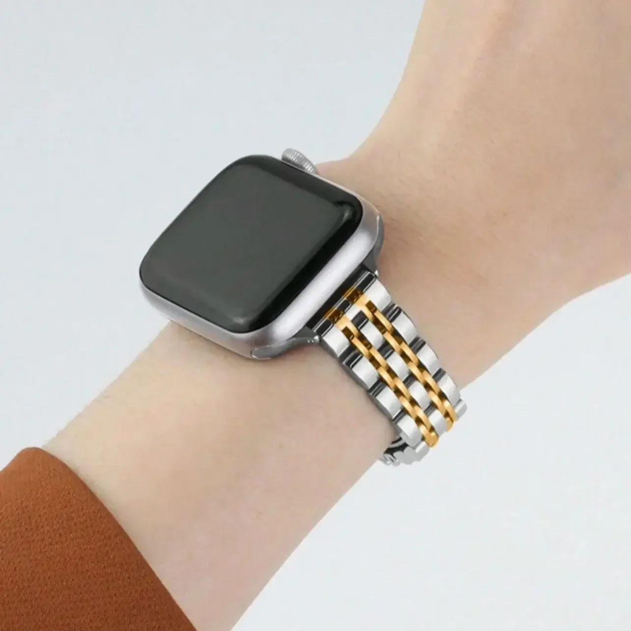 Edelstahl 2-in-1 Gehäuse und Armband für Apple Watch Serie 11/10/9/8/7/6/5/4 38mm 40mm 41mm 42mm 44mm 45mm 46mm