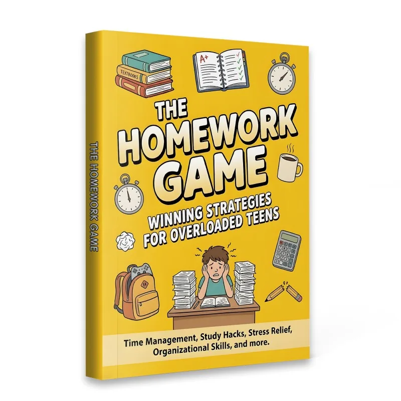 The Homework Game, A Practical Time-Management and Study-Skills Guide for Overloaded Teens, Featuring Step-by-Step Micro-Moves