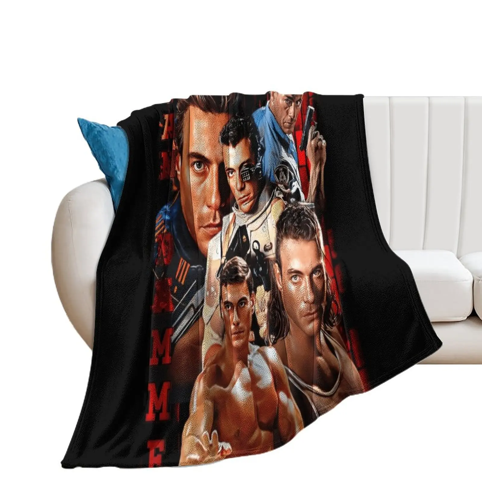 

Jean Claude Van Damme Throw Blanket Beautifuls Baby warm winter anime Blankets