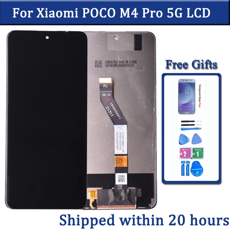 

For Xiaomi POCO M4 Pro 5G LCD Display With Touch Panel Screen Digitizer Assembly Pantalla With Frame