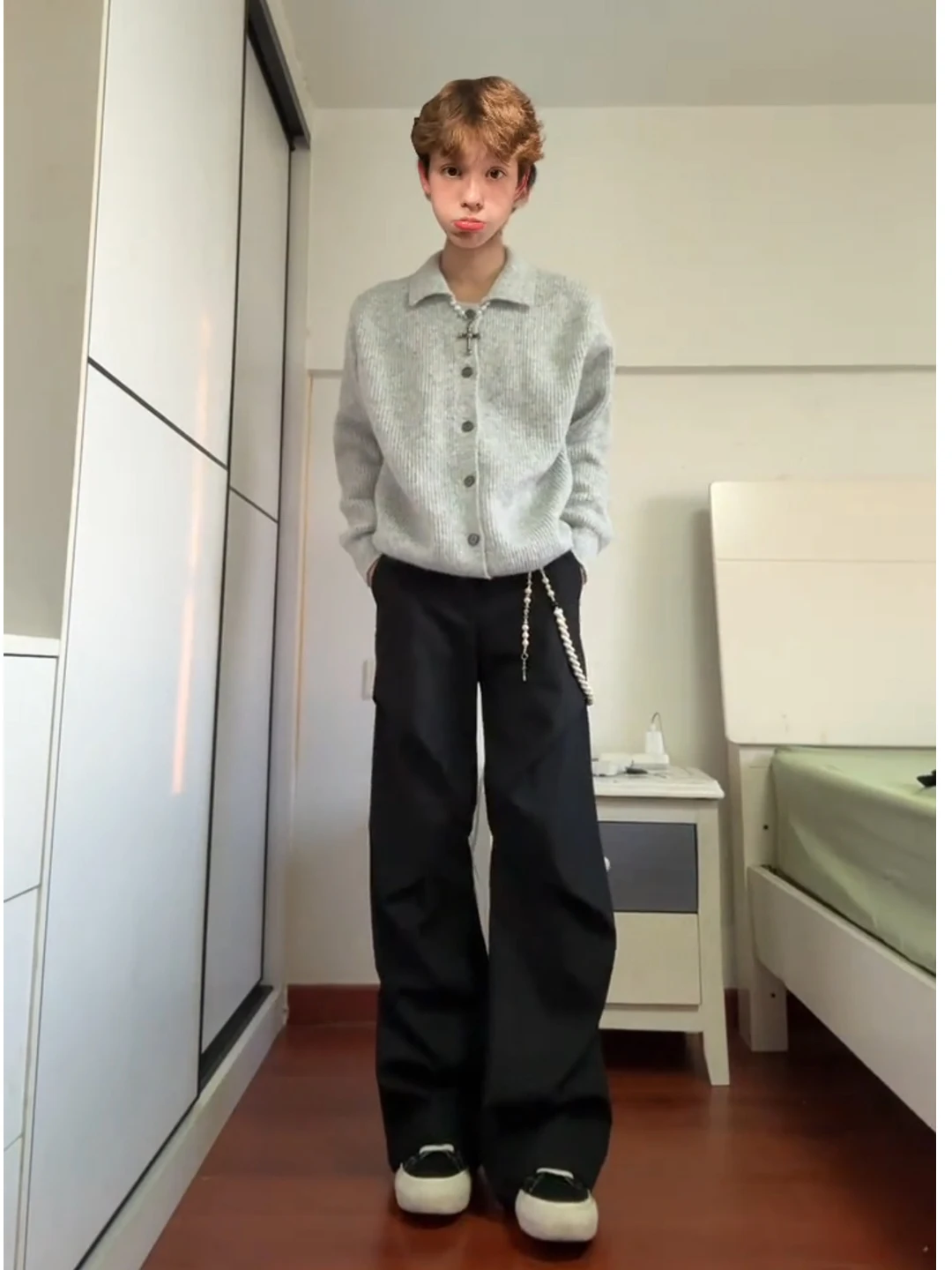 

Мужские зимние брюки American Sle с флисовой подкладкой, зауженные, широкие, в стиле парашютиста, повседневные, молодежные, трендовые