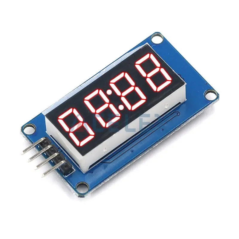 TM1637 4 Bits Digital LED Display Module For arduino 7 Segment 0.36Inch Clock RED Anode Tube Four Serial Driver Board Pack