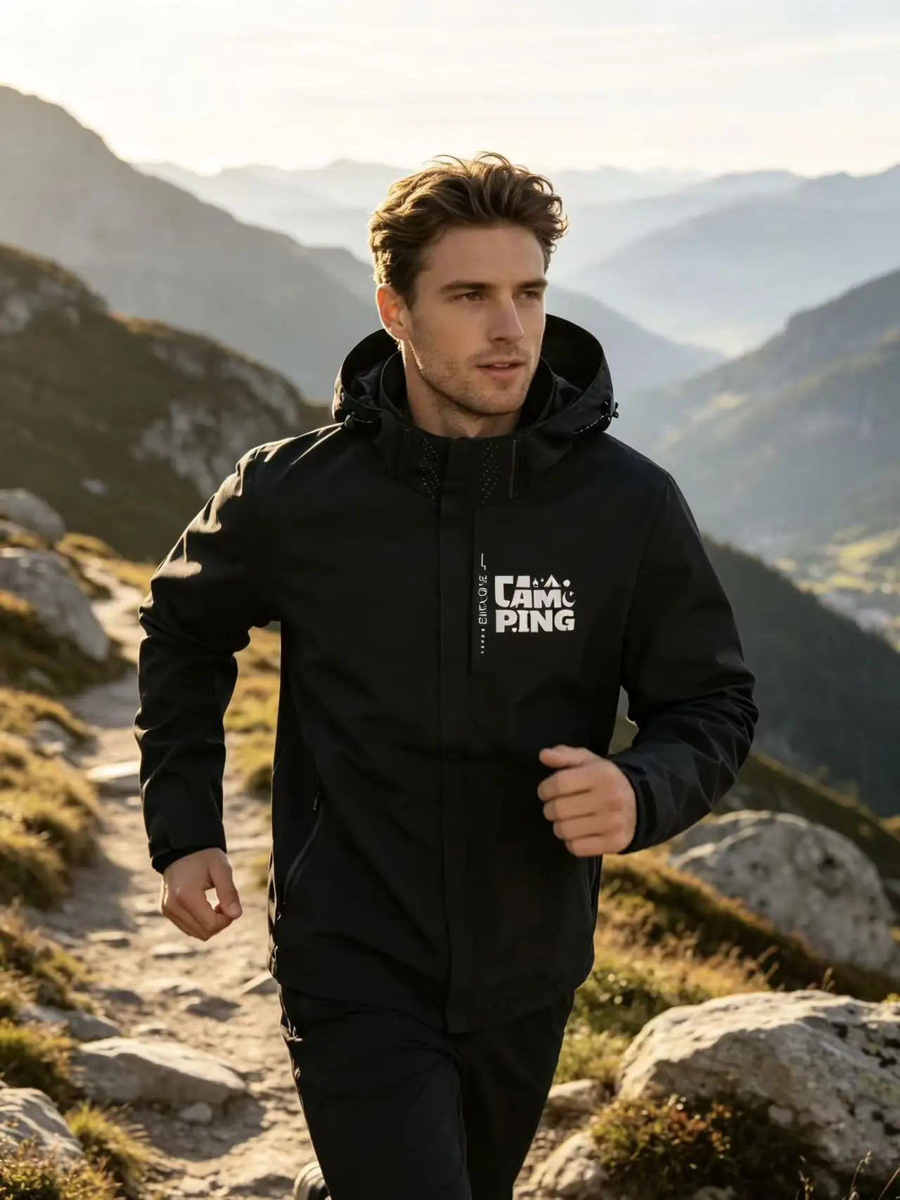 Spring Mens Clothing Jacket Plus Size Coats Male Water Proof Hooded Oversize Windbreak Outwear Camping Sweatshirts Free Shipping
