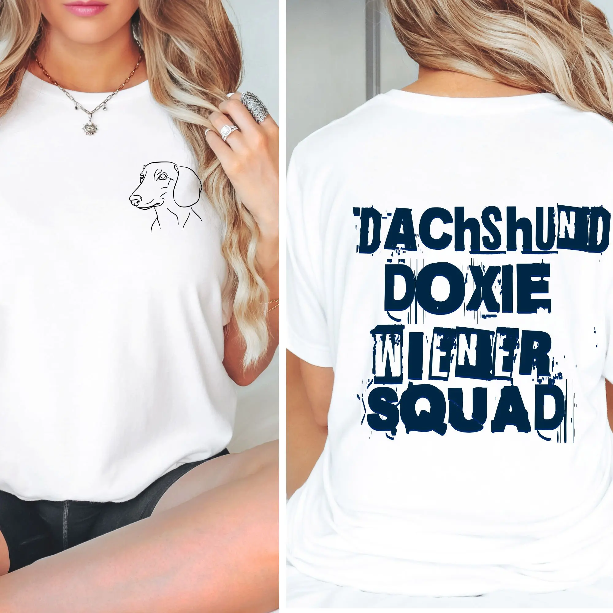 Dachshund Doxie Wiener Squad T Shirt Weiner Dog Weenie Mom