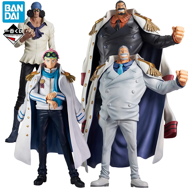 In Stock BANDAI Ichiban KUJI ONE PIECE The Legendary Hero Coby Monkey·D·Garp Kuzan PVC Anime Action Figures Model Collection Toy