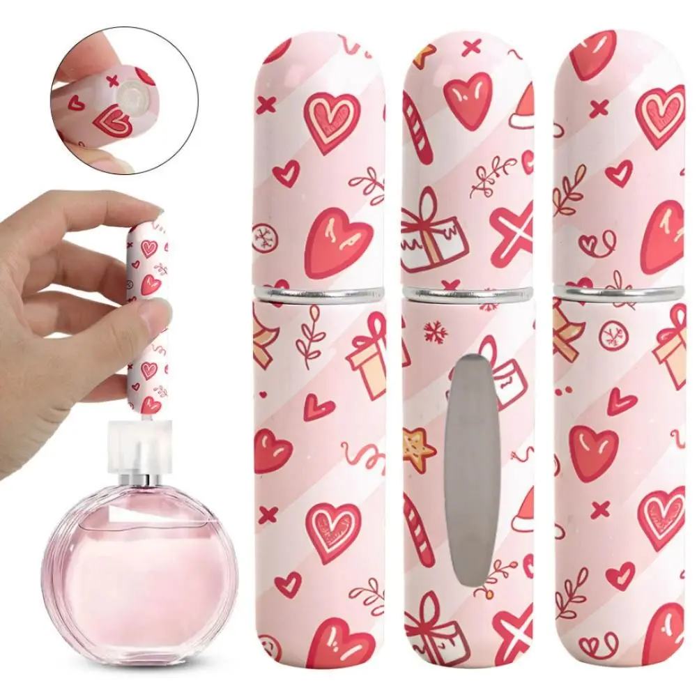 5ml Mini Perfume Bottle Refillable Spray Atomizer Bottle Spray Rotating Bottle Essential Oil Alcohol Empty Cosmetic Containers