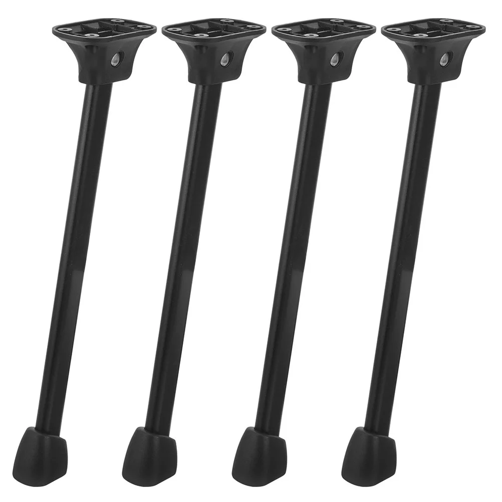 4 Pcs Office Accessories Lapdesk Folding Table Legs for Home Heavy Duty Mini 3300X300X250CM Metal Foldable Black