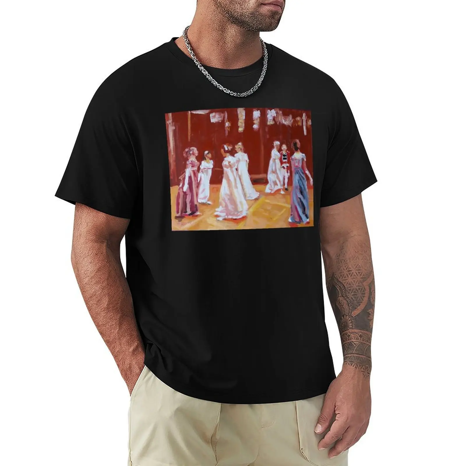 

Regency ladies dancing T-Shirt quick-drying heavyweights vintage anime shirt summer tops men t shirts