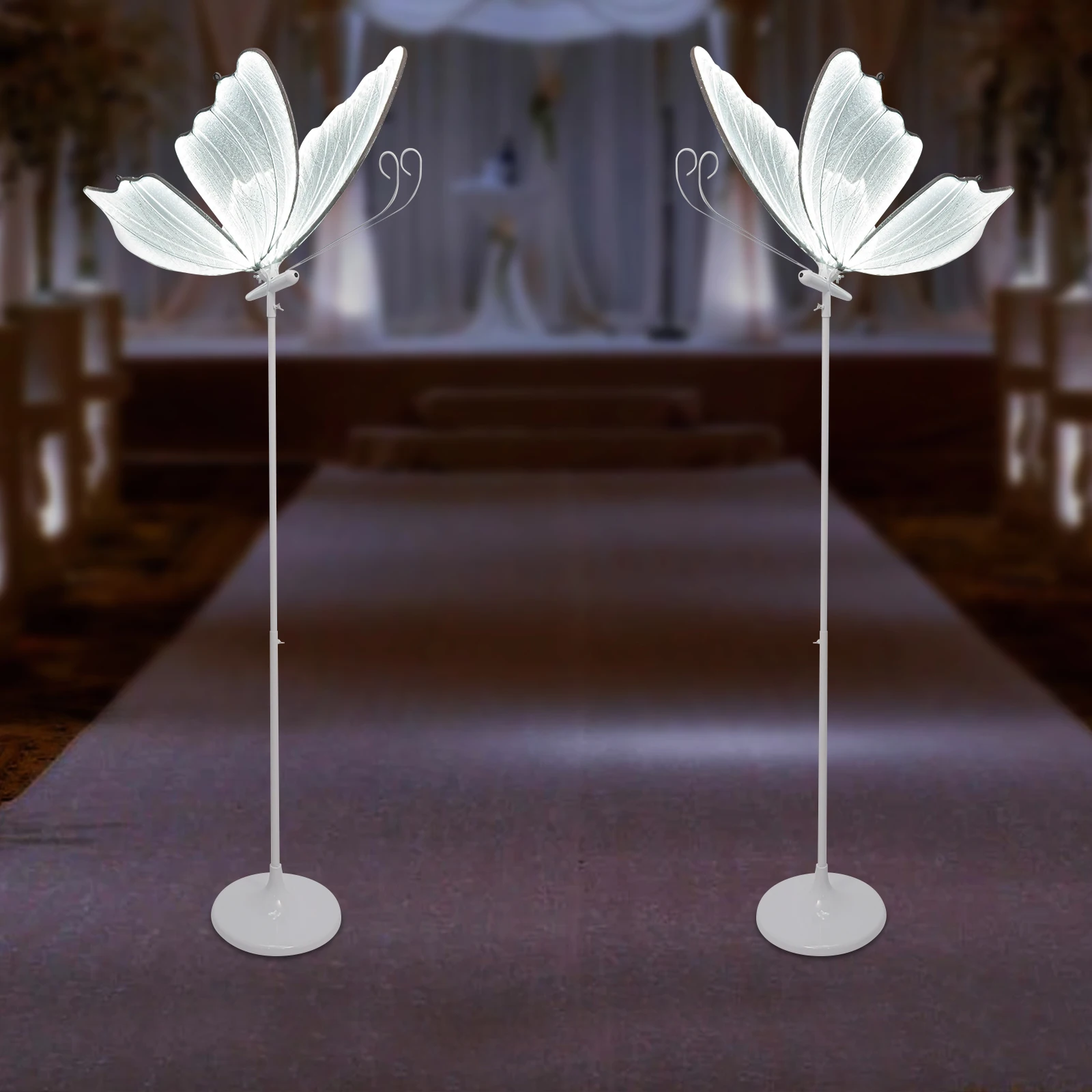 창의적인 디자인의 웨딩용 나비 모양 LED 플로어 램프 - Decor Lighting Floor Lamps 리뷰 및 가격