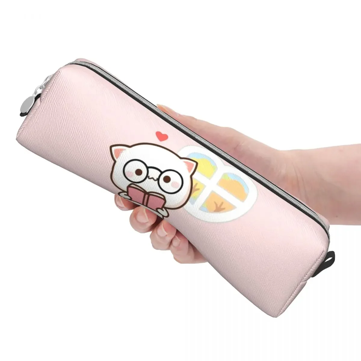 Classic Cute Mochi Peach Cat Pencil Case Kawaii Bear Pencil Box Pen Holder for Girl Boy Bag School Supplies Zipper Accessories