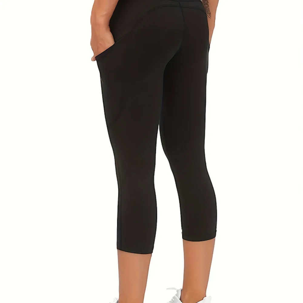 Women Quick Dry Yoga Leggings High Waist Sports Tights Breathable Fitness Gym Running Cropped Slimming Athletic Workout Pants