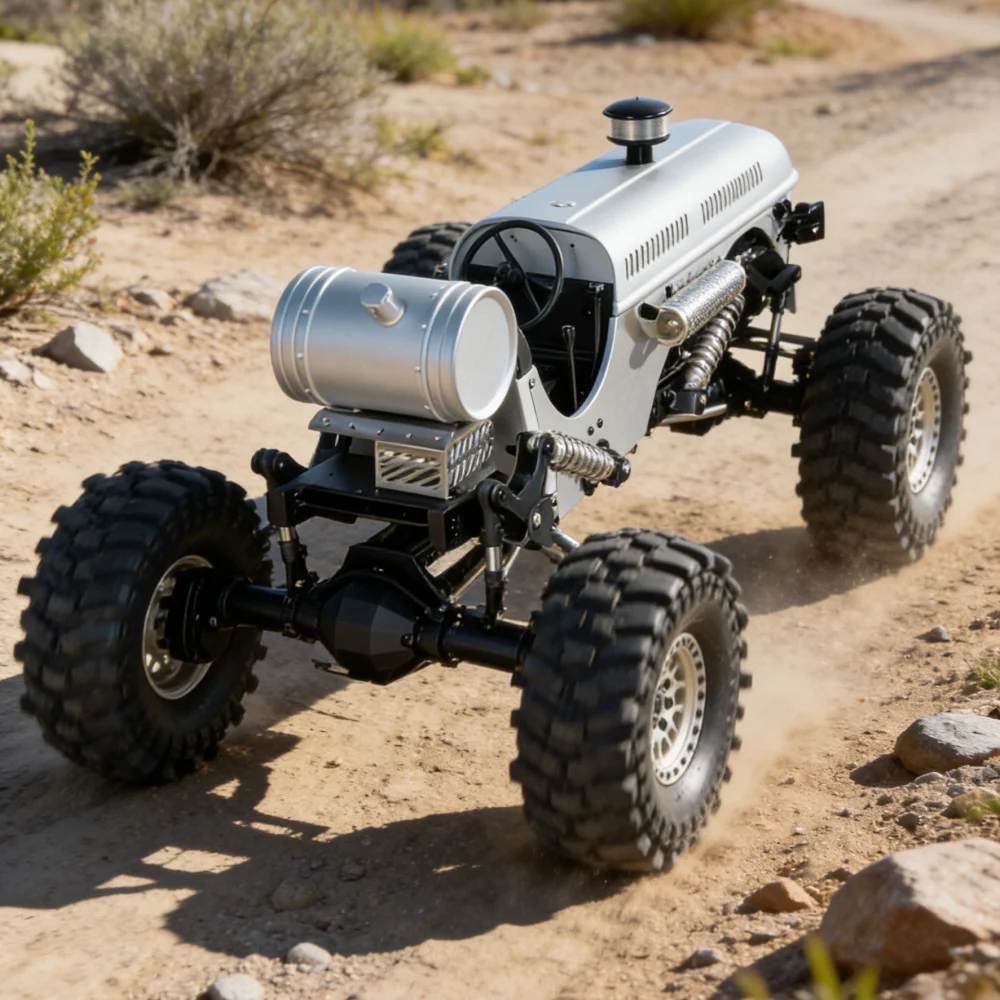 TG-1 1/10 RC All-Metal Remote Control Car Toy Model Kit, Remote Control Agricultural Tractor Model, Boy's Toy Gift