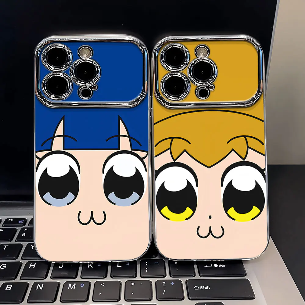 Manga  For Samsung A04 A05 A10 A21S A50 A325G phone electroplated frame dropproof Large window phone case P-Pop Team E-Epic