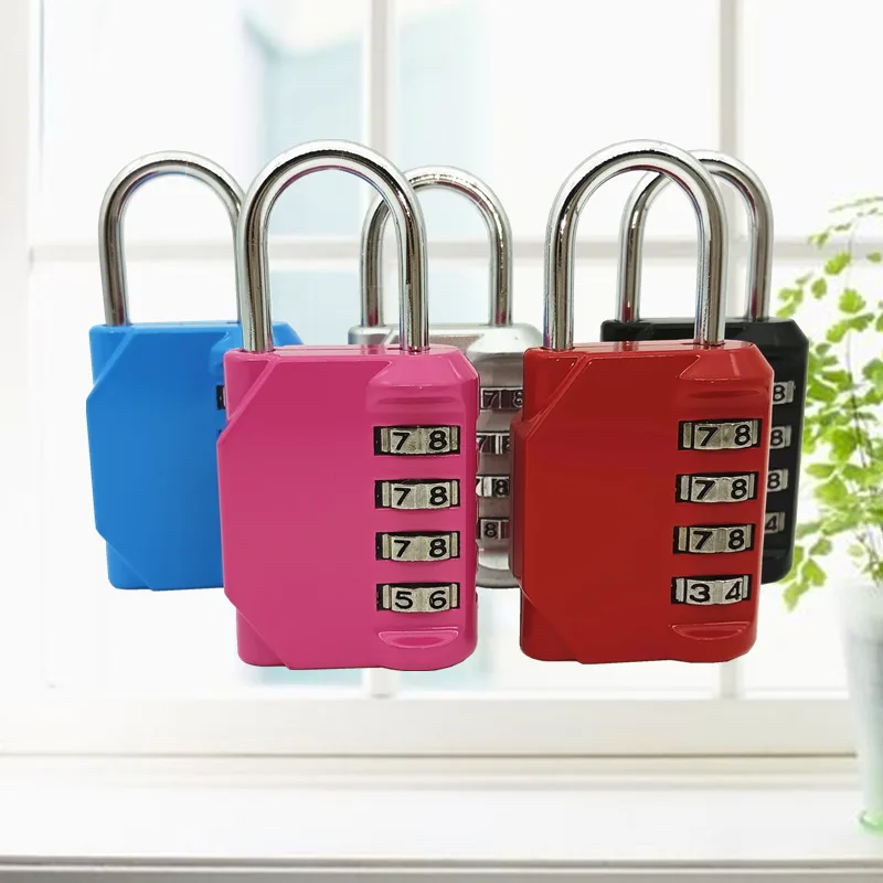 315 Suitcase Password Lock Padlock Mini Metal 4-wheel Gym Wardrobe Lock Student Dormitory Cartoon Small Lock