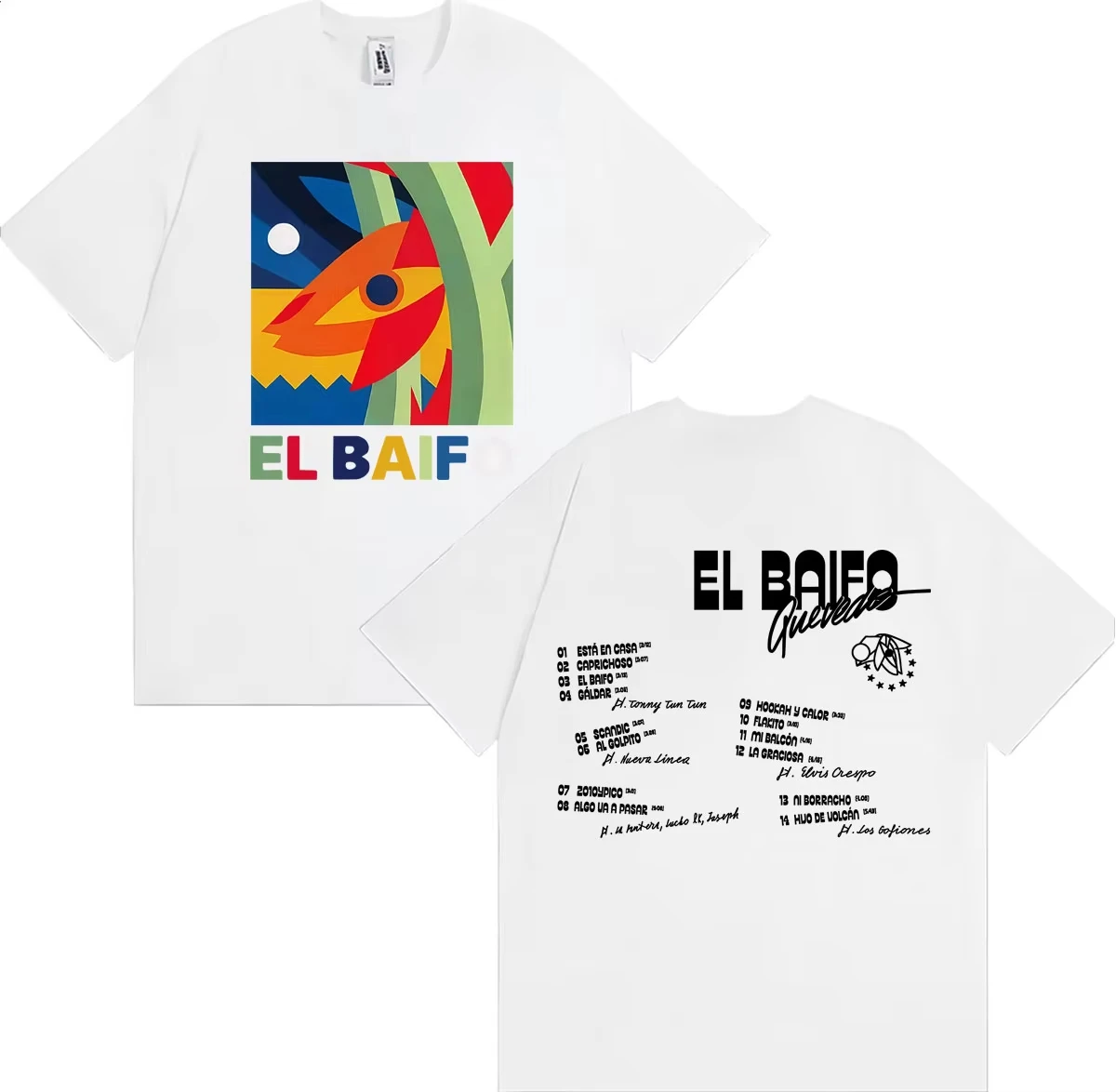 Camiseta do Rapper Quevedo EL BAIFO, Tour 2026, Camisetas Estéticas de Manga Curta para Homens e Mulheres, Tops de Verão, Streetwear Casual