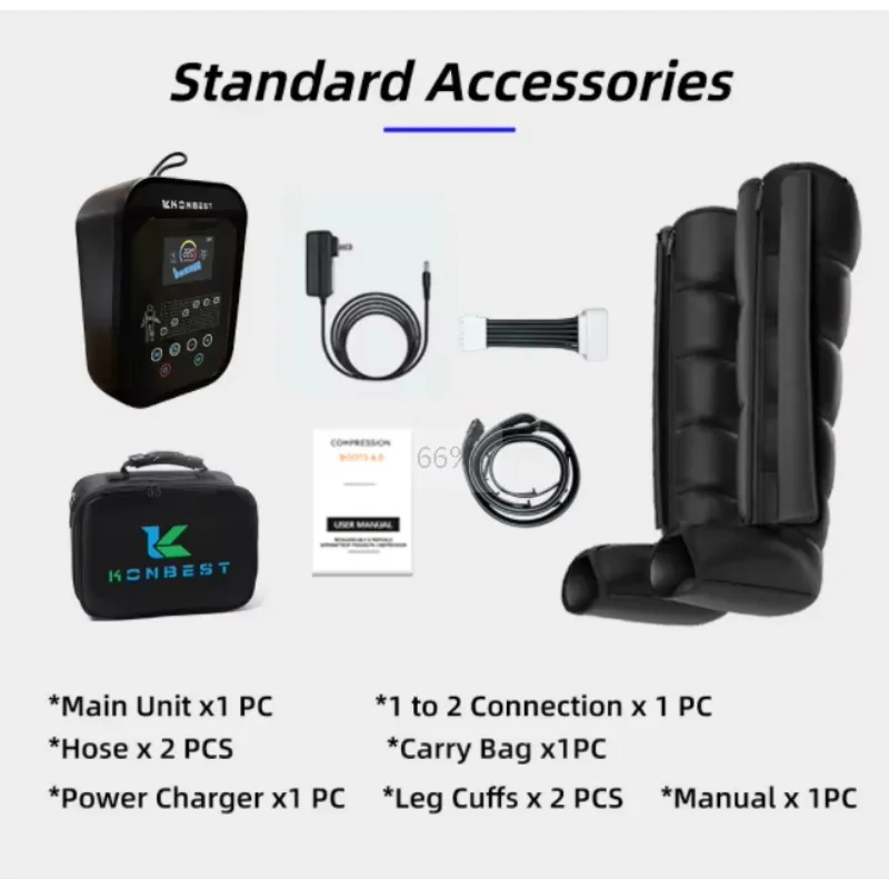 ZJW STLF High Quality Air Pressure Physiotherapy Pain Relief Device Physical Therapy Air Compression Pump Recovery Boots