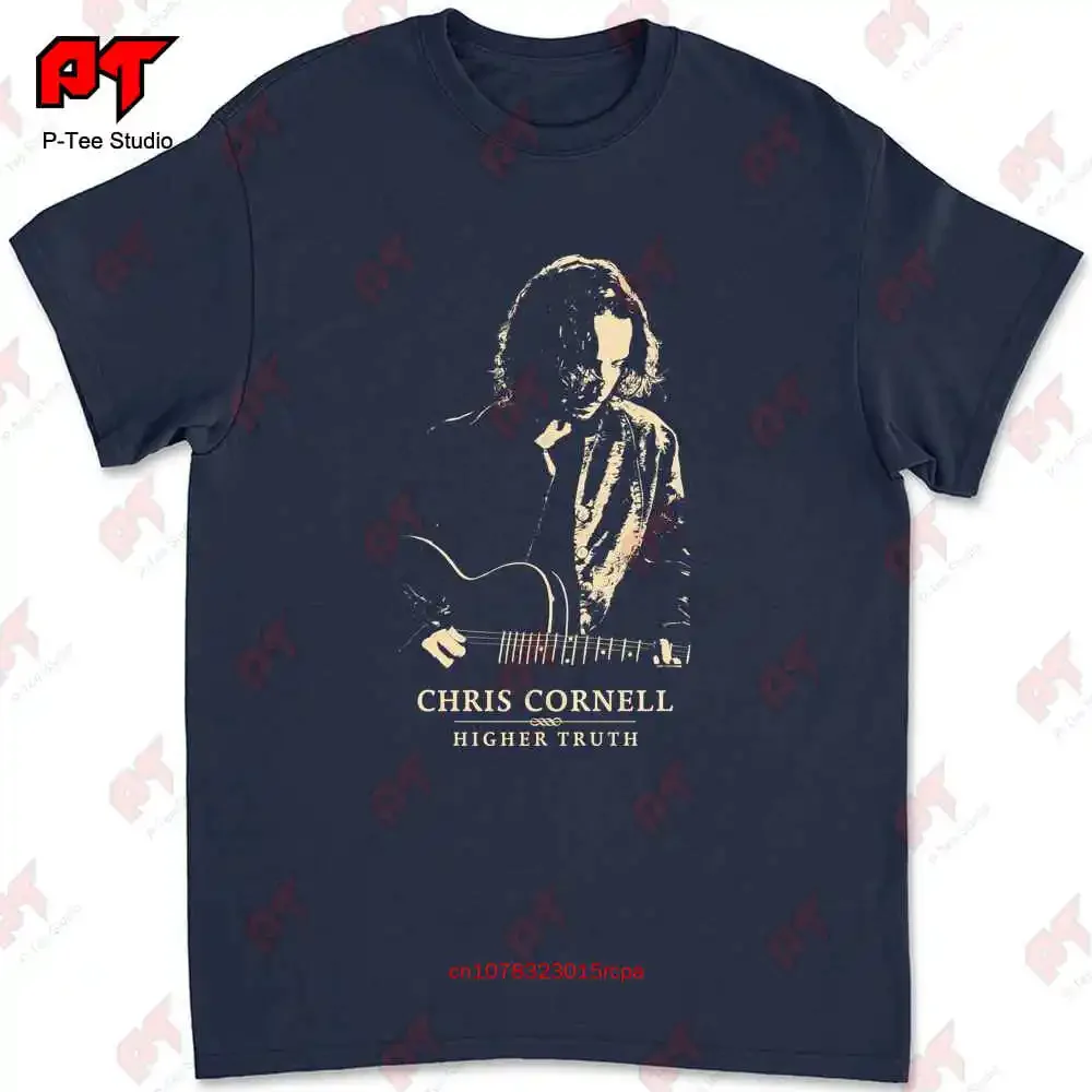 2017 Chris Cornell Higher Truth T Shirt Large Black Soundgarden Seattle Rock 64S1 #2