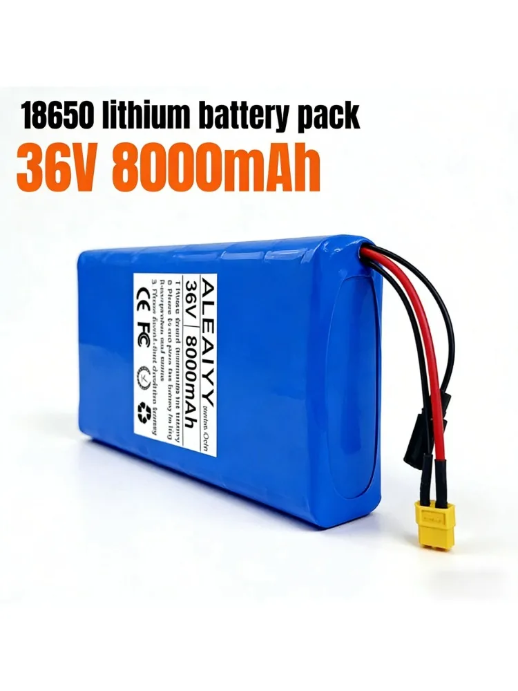 36V 10S2P 8000mAh 18650 lithiumbatterijpakket met ingebouwd BMS-systeem, geschikt voor 42V elektrische woon-werkvervoermiddelen en scooters - afbeelding 2