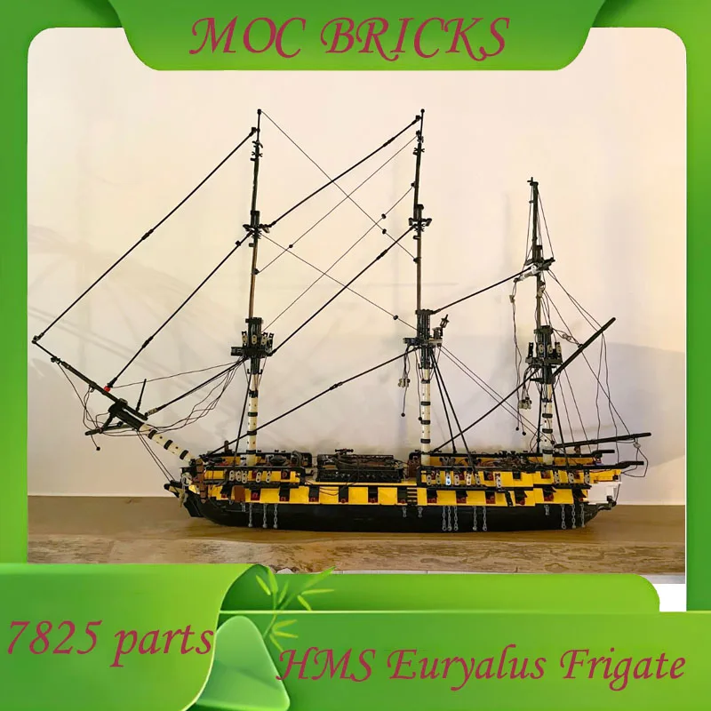 

Custom 3233PCS Spaceship MOC HMS Euryalus Frigate Model Technical DIY Assembly Kids Toys Birthday Christmas Gifts