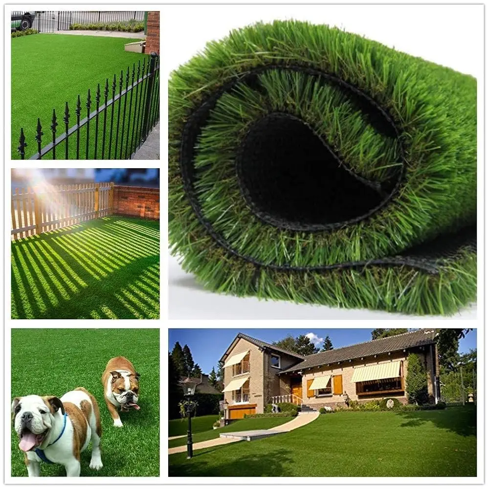 

Thi Realistic Artificial Grass Turf 1.38Inch 1Ftx16Ft - Synthetic Astro Turf Mat - Fake Grass Pet Carpet Indoor Outdoor Garden