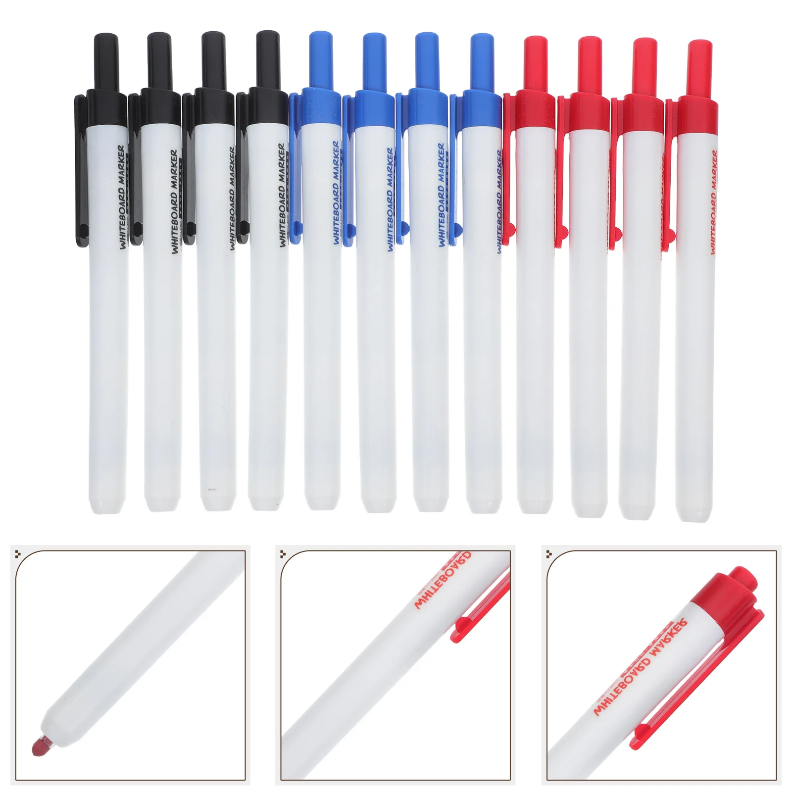 

12 Pcs Erasable Marker Pen Dry Eraser Markers Pens Whiteboard Bulk Highlighters Chalk for Blackboard