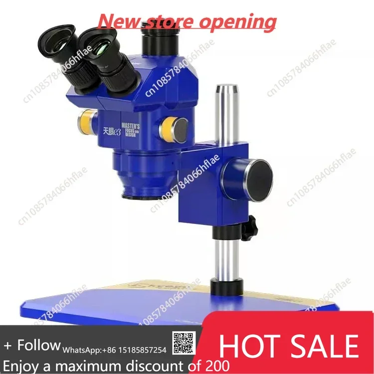 

E3 microscope mobile phone repair trinocular microscope high definition microscope continuous zoom