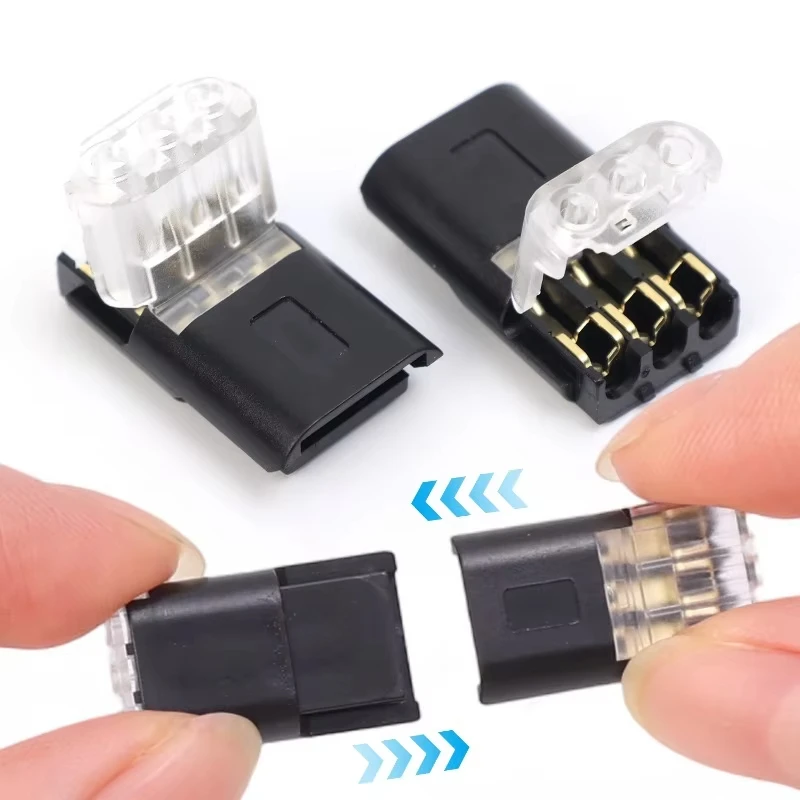 Quick Connect Wire Connector No Strip Required For Automotive Dual Conductor Detachable Terminal Plug With Secure Connection