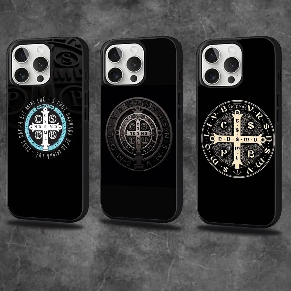 

Sao Bento Benedict of Nursia Phone Case For iPhone 16,15,14,13,12,11,Pro,Max,Plus,Mini,SE4,E Magnetic Magsafe Wireless Charging