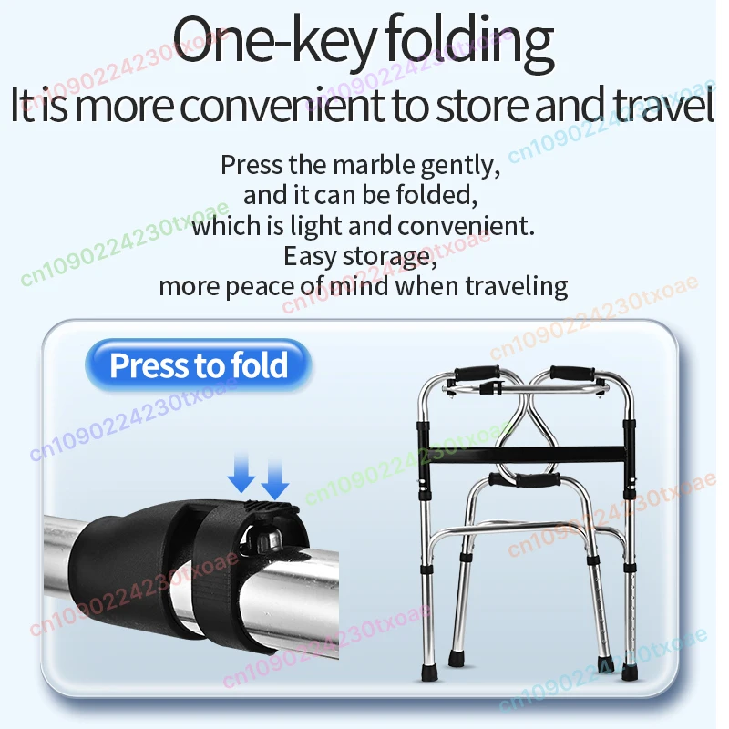 

4 Wheel Rollator Walker for Seniors and Disabled Adults Folding Mobility Aid with Seat and Backrest Lightweight