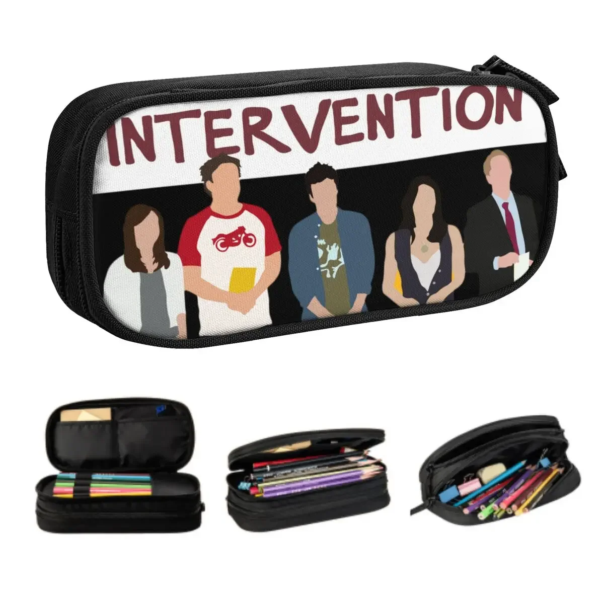 

Kawaii Intervention How I Met Your Mother Pencil Case for Girls Boys Large Storage TV Show Pencil Pouch School Accessories