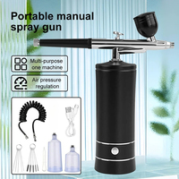 Airbrush Nail With Compressor Portable Air Brush Nails Compressor For Nail Art Paint Model Painting Crafts Wireless Spray Gun