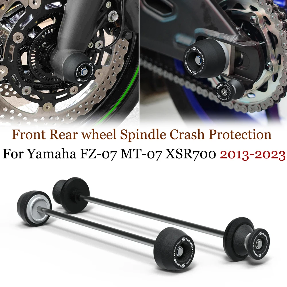 

XSR 700 Motorcycle Front & Rear wheel Spindle Crash Protection Kit For Yamaha MT-07 MT07 / XSR700 / FZ07 FZ-07 2013-2023