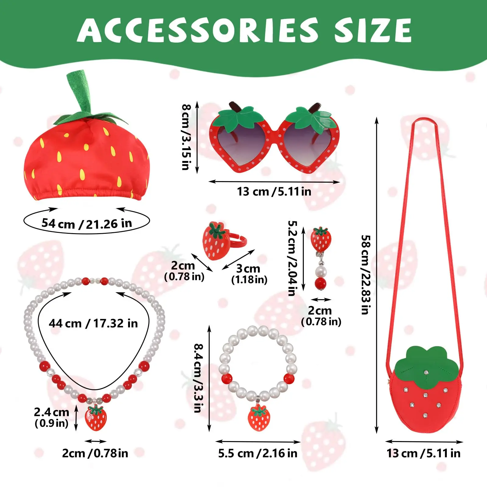 Boys Girls Halloween Strawberry Costume Girls Fruit Dress with Hat Funny Costumes Accessory Cosplay Party Dress Up