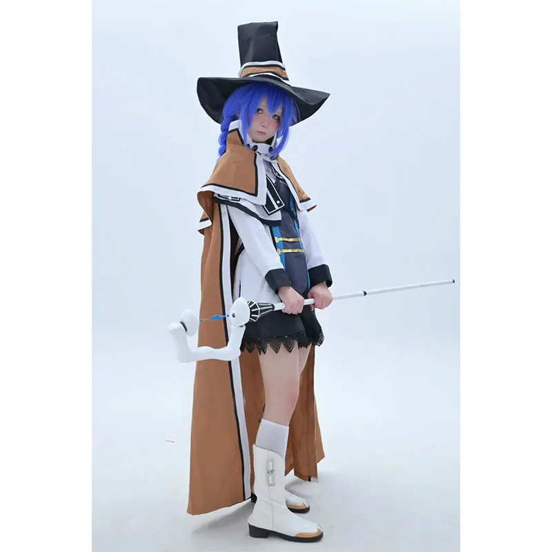Anime Mushoku Tensei Cosplay Roxy Cosplay Costumes Tops Skirt Cape Socks Hat Roxy Suit Wig Role Outfit Halloween Cos Adult Women - view 2