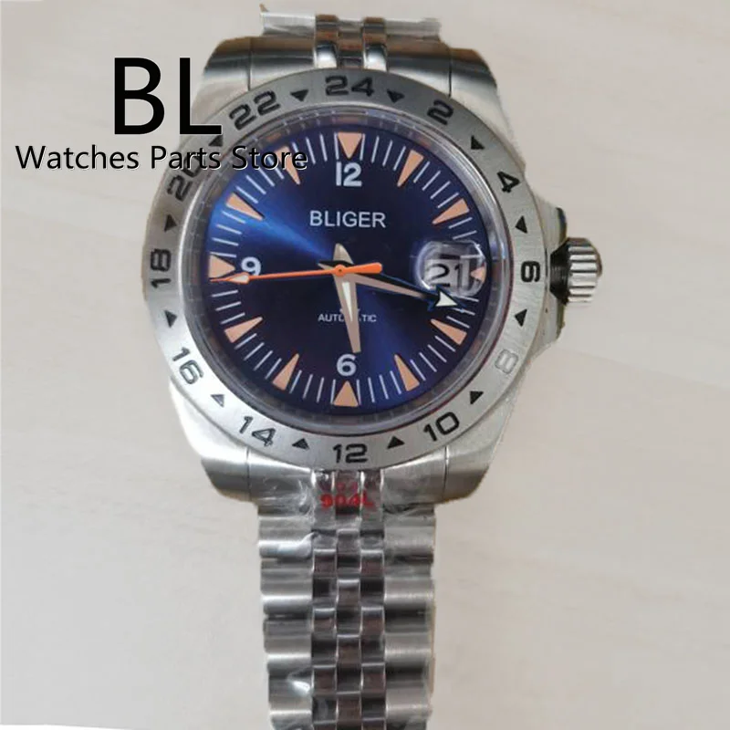 

BL 43mm Watch For Men Sapphire Glass NH35 Movement Luminou Automatic Mechanical Watch Jubilee Strap Male Clock Customized Logo