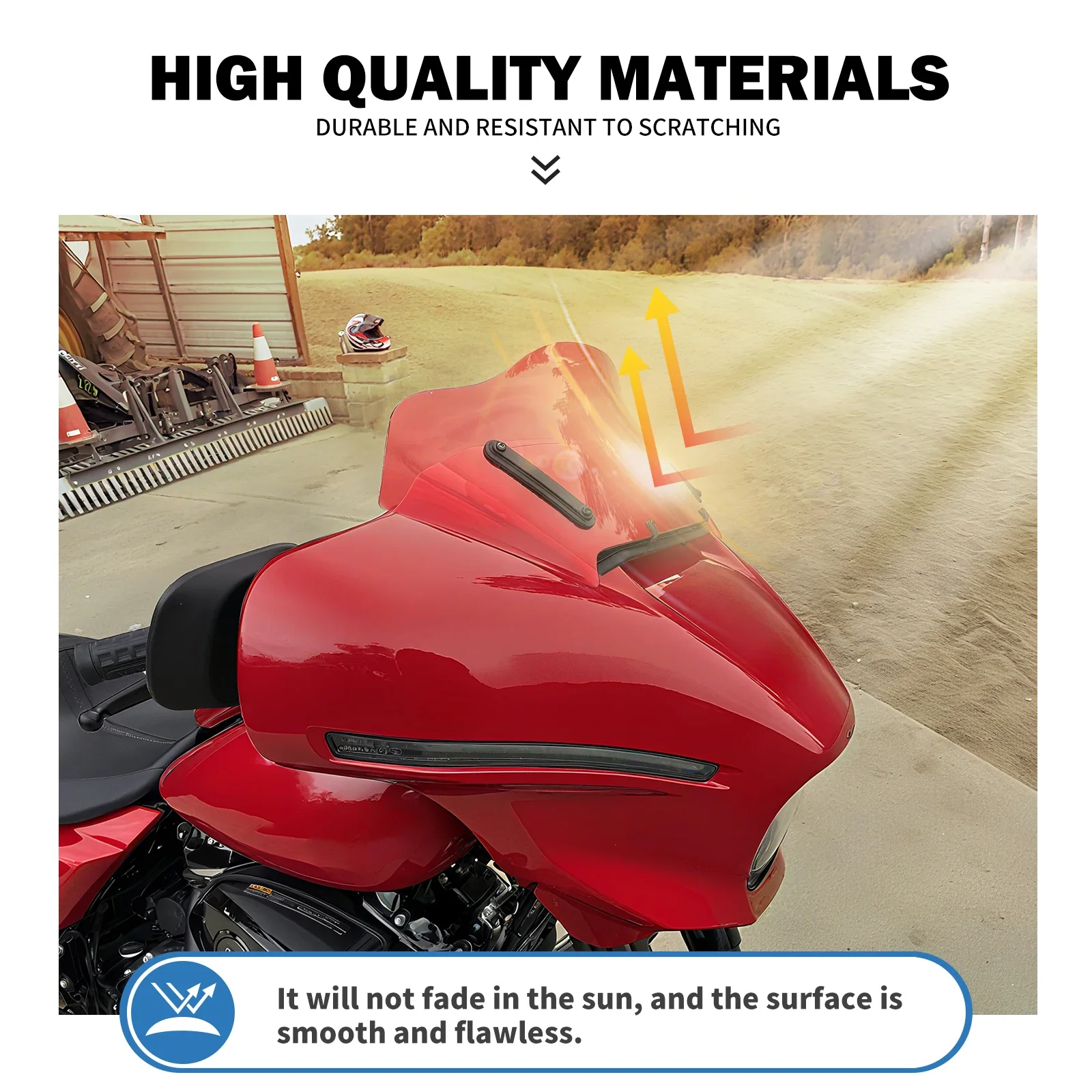 Motorcycle 10'' Windshield Fairing Windscreen Cover For Harley Touring CVO Street Glide FLHRXSE 23-25 FLHX 24-25 Wind Deflector