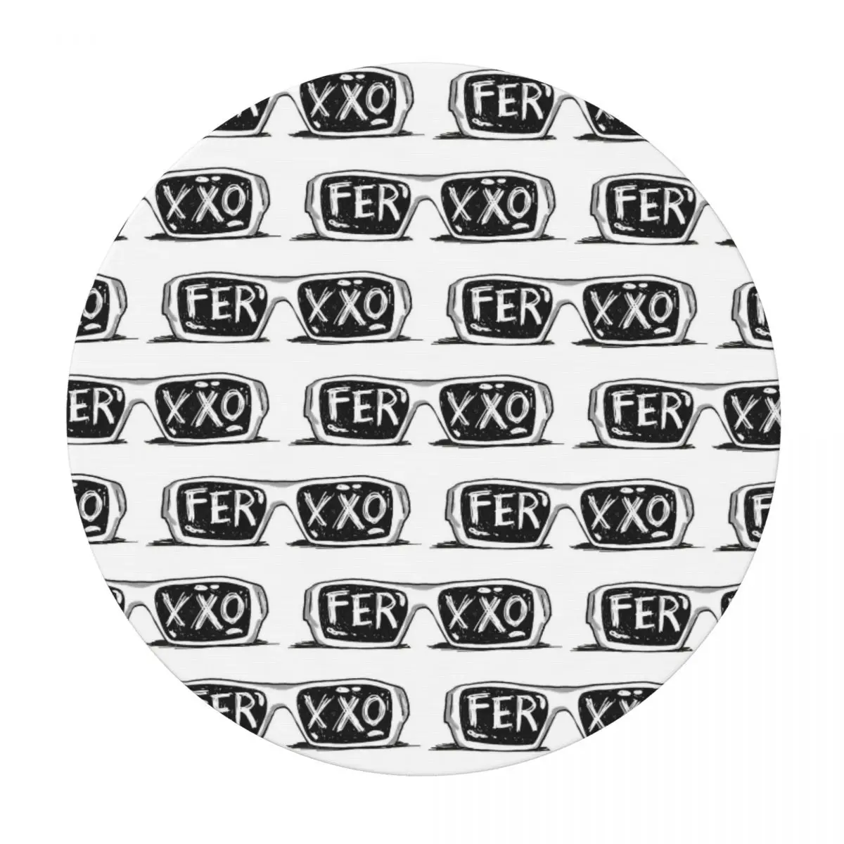 Feid Ferxxo Singer Tour Logo Fun Music Album Waterproof Round Tablecloth Oilproof Table Cloth Kitchen Events Dining Table Cover
