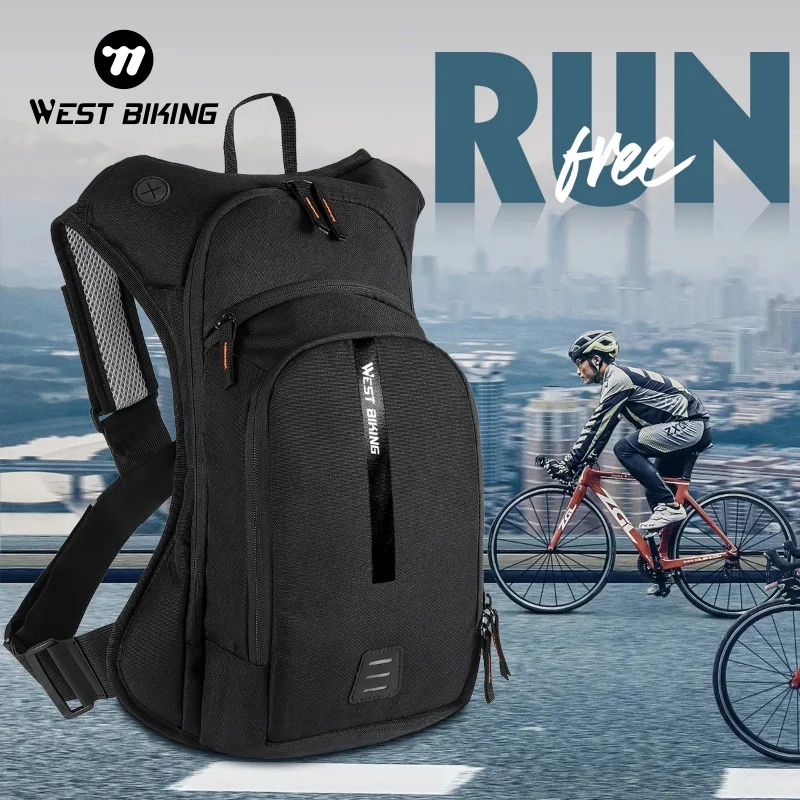 

Рюкзак для гидратации WEST BIKING 10л/20л для велоспорта, эргономичный, с перекрестной системой крепления, для альпинизма, походов, активного отдыха, путешествий, со светоотражающими элементами