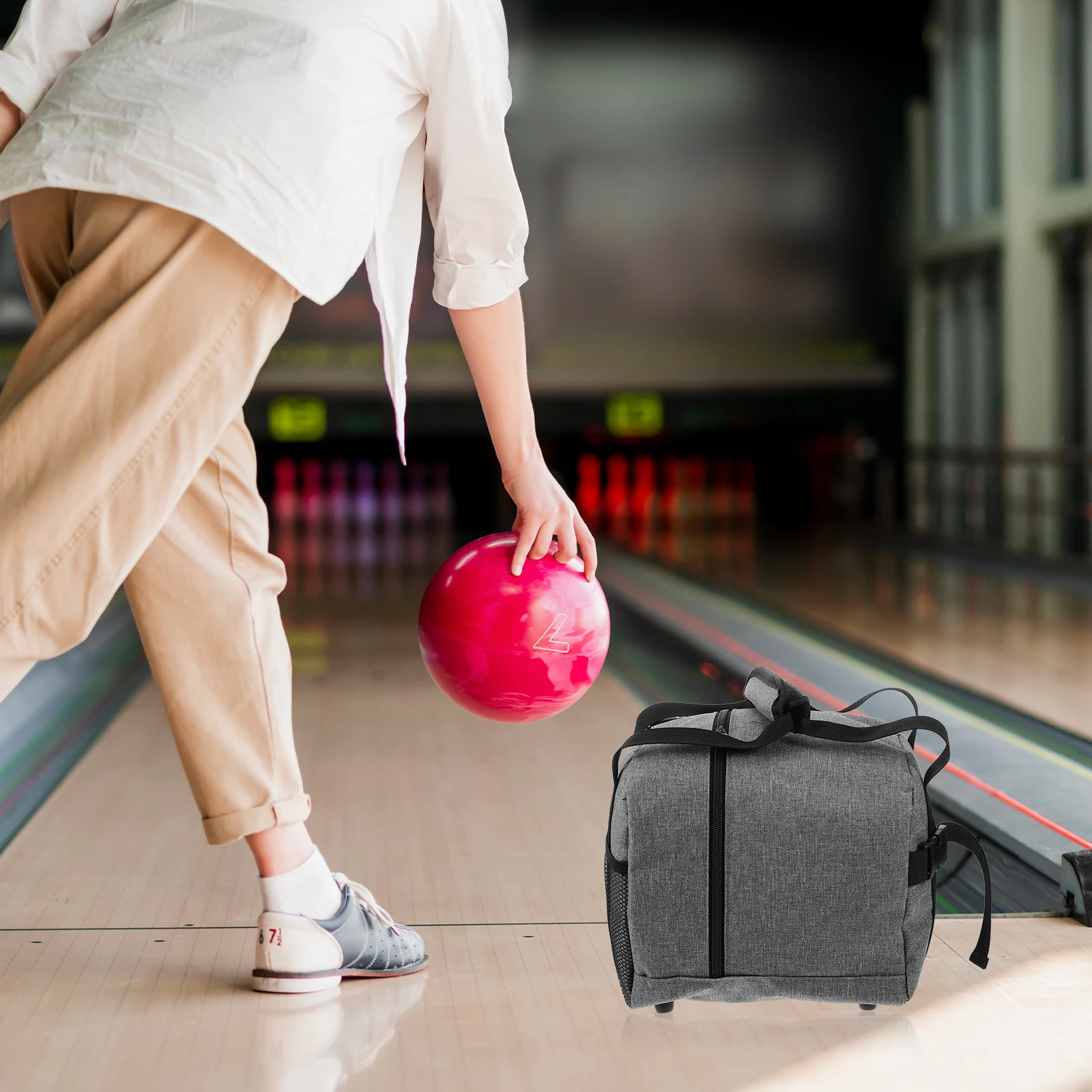 

1pcs Bowling Bag Durable Oxford Cloth Storage Handbag Suitable Professional Non Professional Daily Use Golf Equipment