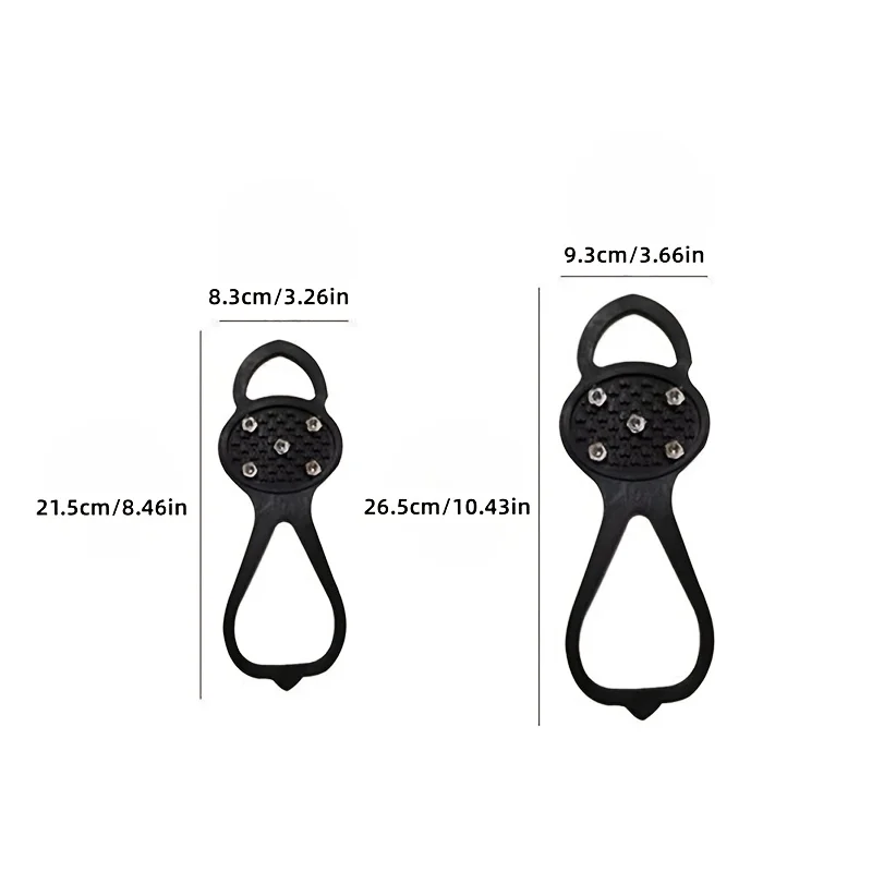 5-الأسنان المضادة للانزلاق الجليد القابض سبايك الشتاء تسلق المضادة للانزلاق الثلوج المسامير السيطرة المرابط فوق الأحذية يغطي الأشرطة دروبشيب #4