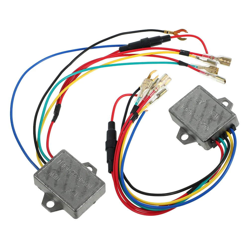 

2Pcs Motorcycle Horn Stabilizer Regulator Controller for Electric Scooter Universal Plastic Build Clear Loud Sound