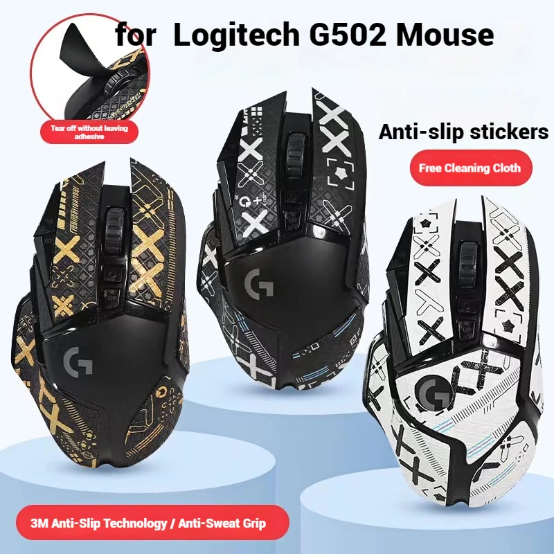 

Mouse Grip Tape Mouse Feet Pads for Logitech GPW Gen 2 Full-Coverage Anti-Slip Sweat-Absorbing 3M Adhesive Mouse Stickers
