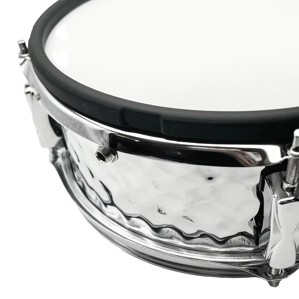 10 12 14 Inch Steel Percussion Musical Instrument Electronic Electric Snare Tom Drums Set Kit Snare with 6 Trigger Plate
