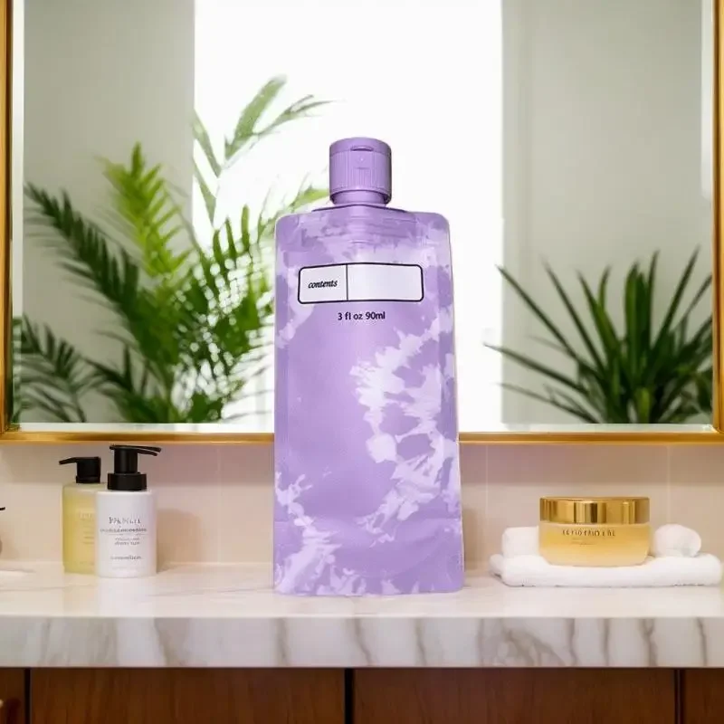 3/6PCS 90ml Travel Empty Lotion Dispensing Bags Reusable Liquid LeakProofบีบกระเป๋าแชมพูเครื่องสําอางค์ขวด
