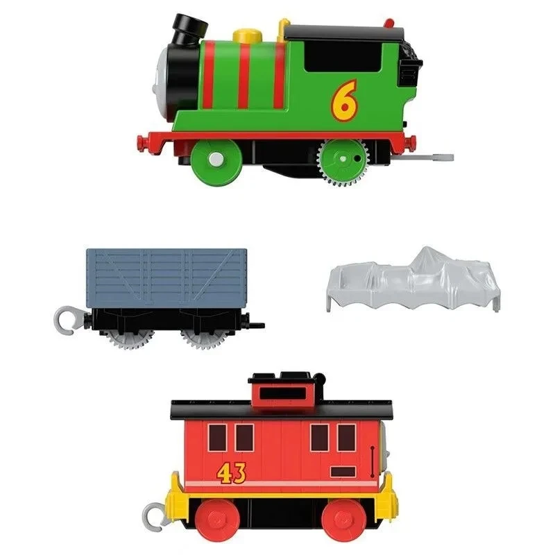 Electric Thomas & Friends PERCY & BRAKE CAR BRUNO train alloy model track toy